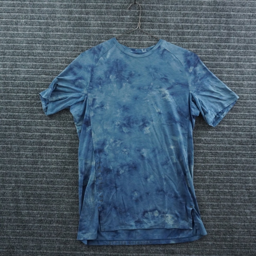 Lululemon Tie Dye T-Shirt Mens XL Blue Short Sleeve Better Everyday Activewear